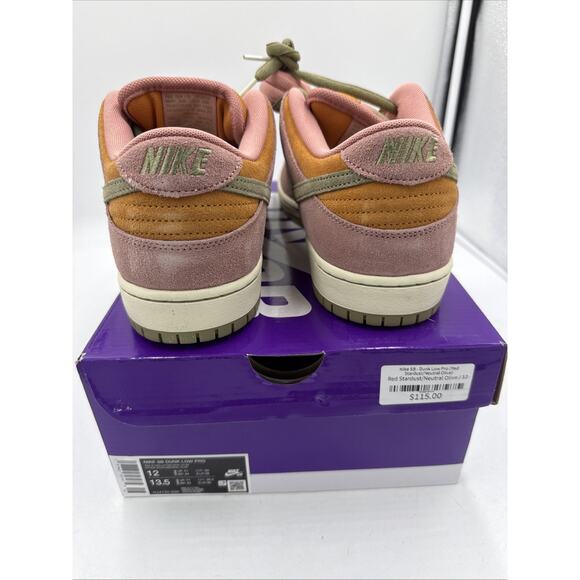 Size 12 - Nike Dunk SB Low Red Stardust - Picture 6 of 11